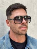 5A Double Bridge Aviator Style Square Sunglasses 0644