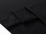Original 3B Logo T-Shirt Black Cotton Crew Neck Tee
