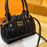 5A Arcadie Matelassé Quilted Bowling Bag Mini Leather Top Handle Handbag
