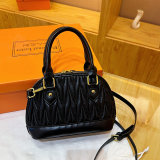 5A Arcadie Matelassé Quilted Bowling Bag Mini Leather Top Handle Handbag