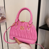 5A Arcadie Matelassé Quilted Bowling Bag Mini Leather Top Handle Handbag