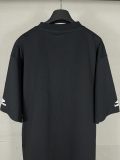 Original 3B Logo T-Shirt Black Cotton Crew Neck Tee