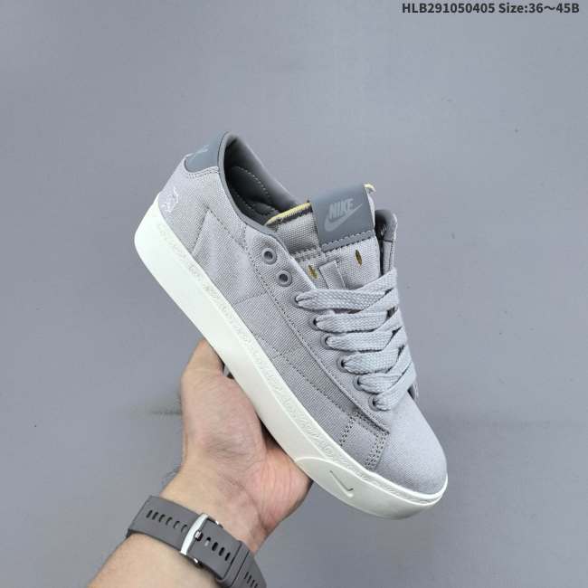 Book 1 Blazer Low Grey Canvas Casual Shoes