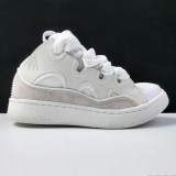 5A Curb Sneaker Jumbo Laces Skate Shoes White