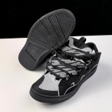 5A Curb Sneaker Jumbo Laces Skate Shoes Black SKRK11