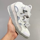 5A Curb Sneaker Jumbo Laces Skate Shoes White