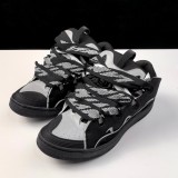 5A Curb Sneaker Jumbo Laces Skate Shoes Black SKRK11