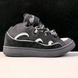 5A Curb Sneaker Jumbo Laces Skate Shoes Black SKRK11