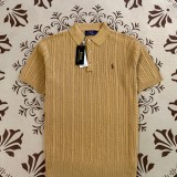 5A Unisex Cable Knit Cotton Polo 2273