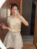 5A Women Cotton Blend Short Sleeve Jumper 2272