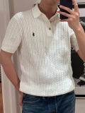 5A Unisex Cable Knit Cotton Polo 2273