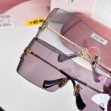 Original Oversized Shield Rimless Sunglasses Gradient Lens Fashion Eyewear