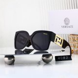 Retro Light-luxury Gold Decoration Gradient Lens Fashion Versatile Glasses