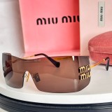 Original Oversized Shield Rimless Sunglasses Gradient Lens Fashion Eyewear