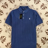 5A Unisex Cable Knit Cotton Polo 2273