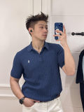 5A Unisex Cable Knit Cotton Polo 2273