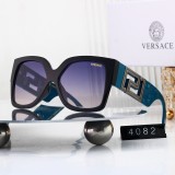 Retro Light-luxury Gold Decoration Gradient Lens Fashion Versatile Glasses