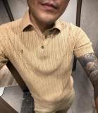 5A Unisex Cable Knit Cotton Polo 2273