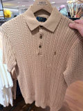5A Unisex Cable Knit Cotton Polo 2273