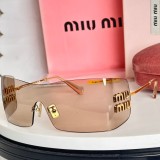 Original Oversized Shield Rimless Sunglasses Gradient Lens Fashion Eyewear
