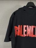 Original Red Tape Logo Destroyed T-Shirt Black Distressed Graphic Tee