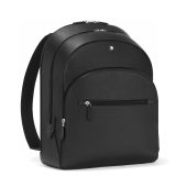 Original Sartorial Men's Black Leather Backpack