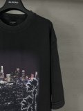 Original Los Angeles Night Scene Printed T-Shirt Vintage Wash Streetwear