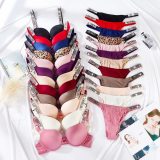 5A Women's Sexy Shine Rhinestone Sparkling Underwear Set