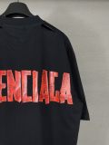 Original Red Tape Logo Destroyed T-Shirt Black Distressed Graphic Tee