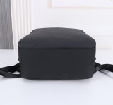 Original Sartorial Men's Black Pebbled Leather Backpack