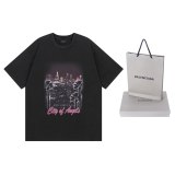 Original Los Angeles Night Scene Printed T-Shirt Vintage Wash Streetwear