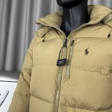 Original FW25 Gorham Winter Simple Embroidered Logo Hooded Down Jacket