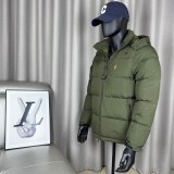 Original FW25 Gorham Winter Simple Embroidered Logo Hooded Down Jacket