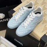 Original Quilted Leather Low top Lace Up Sneakers