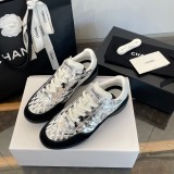 Original Quilted Leather Low top Lace Up Sneakers