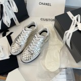 Original Quilted Leather Low top Lace Up Sneakers