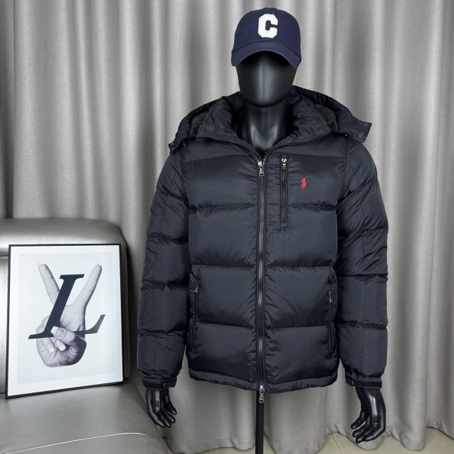 Original FW25 Gorham Winter Embroidered Logo Hooded Down Jacket