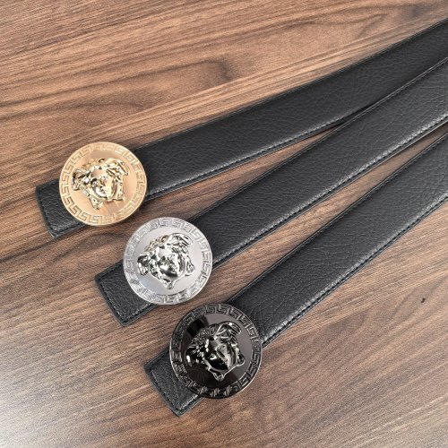 5A Men's Reversible Belt with Medusa Buckle