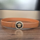 5A Men's Belt with Medusa Buckle