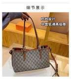 5A GG Emblem Tote Bag Canvas Shoulder Bag