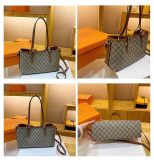 5A GG Emblem Tote Bag Canvas Shoulder Bag