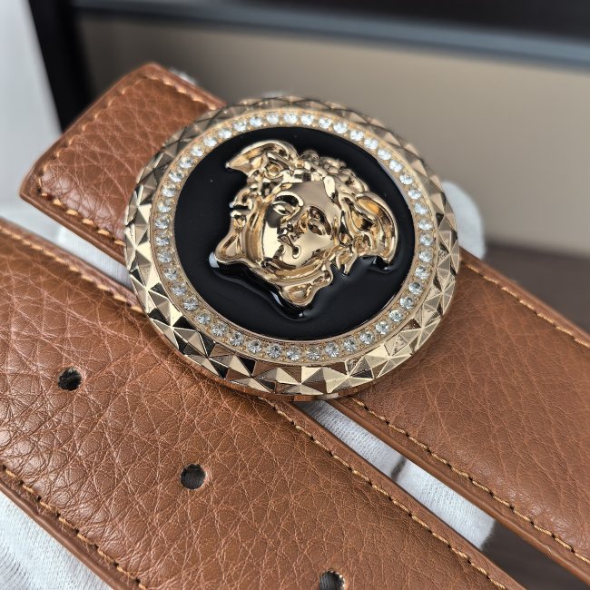5A Men's Belt with Medusa Buckle