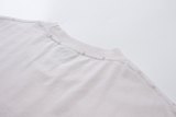 Original 3B Logo Distressed Hem T-Shirt White Cotton Tee with Raw Edge Detail