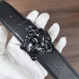 5A Men's Slide Buckle Belt with Medusa Buckle