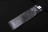 Original 3B Logo Distressed Hem T-Shirt Black Cotton Tee with Raw Edge Detail