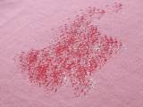 Original Pink Distressed T-Shirt Cotton Tee with Raw Hem