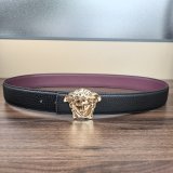 5A Men's Slide Buckle Belt with Medusa Buckle
