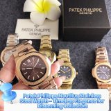5A Nautilus Stainless Steel Watch Men's Quartz Watches 3114DG