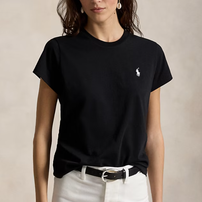 5A Women Short Sleeve T-shirts Black