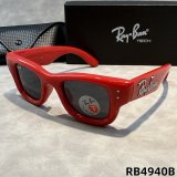 5A Diamond Encrusted Square Polarized Sunglasses RB4940B